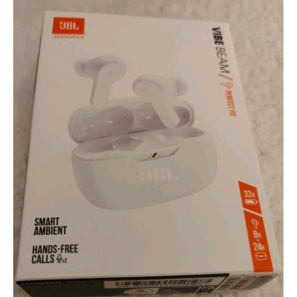 NEW JBL Vibe Beam Perfect Fit Wireless Deep Bass Sound Earbuds Bluetooth 5.2 - Picture 2 of 10